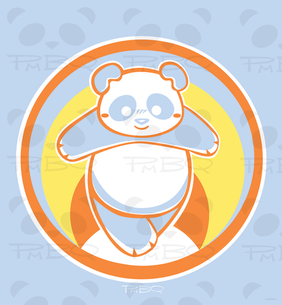 Sunset Panda Men's/Unisex T-shirt