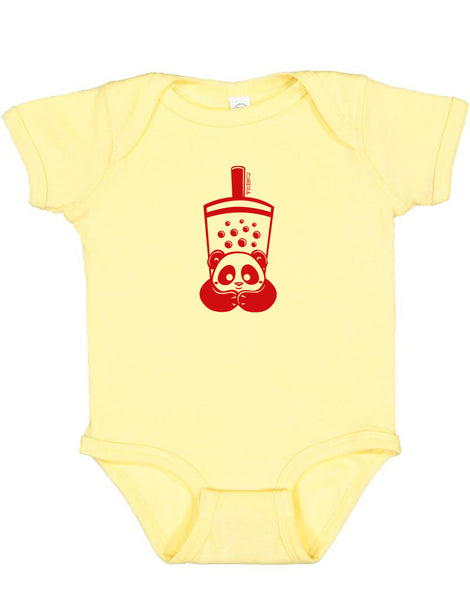 Boba Panda Cup Onesie