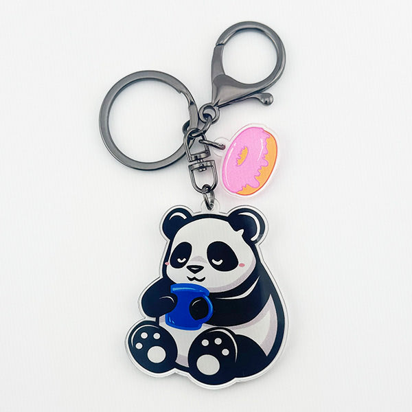 Coffee Panda Keychain