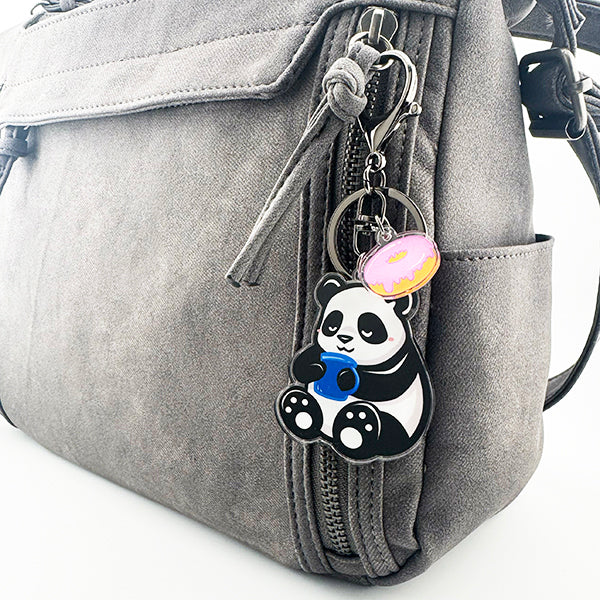 Coffee Panda Keychain