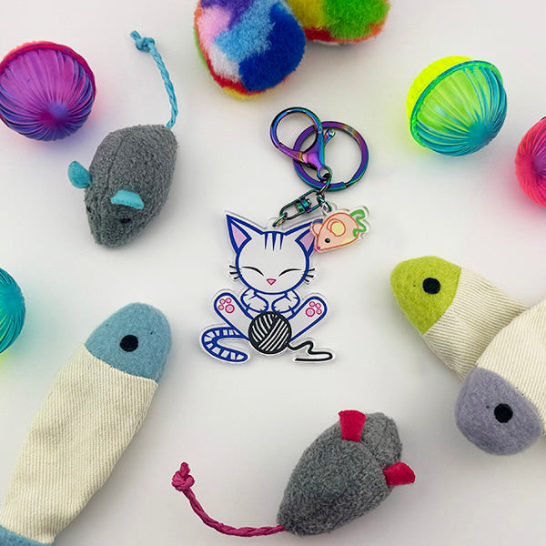Stripe the Kitten Keychain