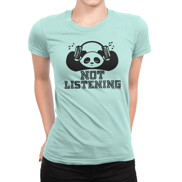 Not Listening Panda Women's T-shirt