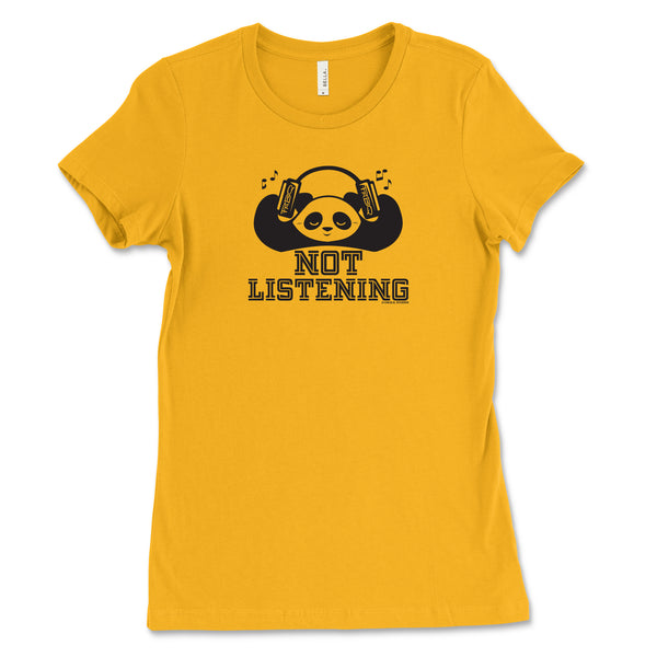 Not Listening Panda Women's T-shirt