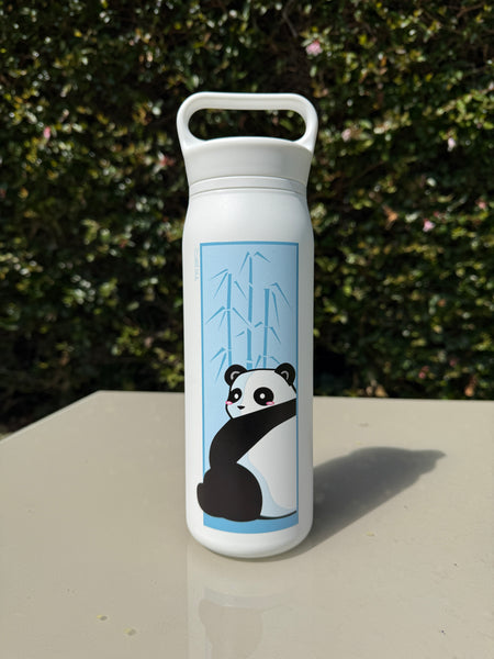 P.M.B.Q. Panda Friends Stainless Steel Water Bottle 26oz
