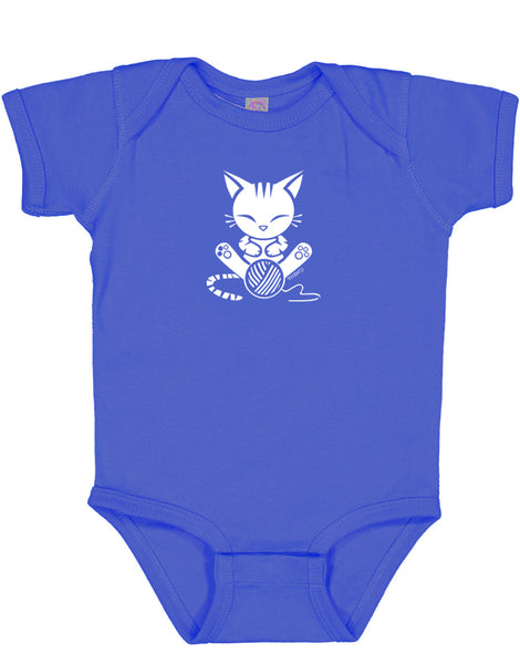 Baby Stripe Kitten Baby Onesie