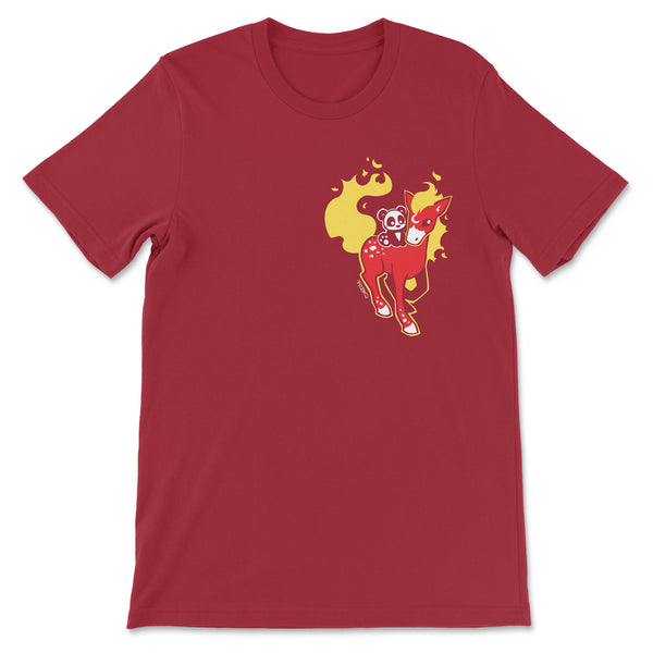 Fire Horse + Panda Men's/Unisex T-shirt