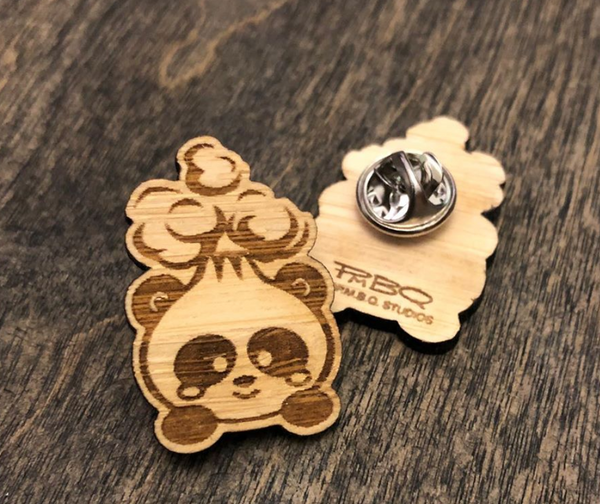 Pandabun Bamboo Pin