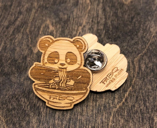 Ramen Panda Bamboo Pin