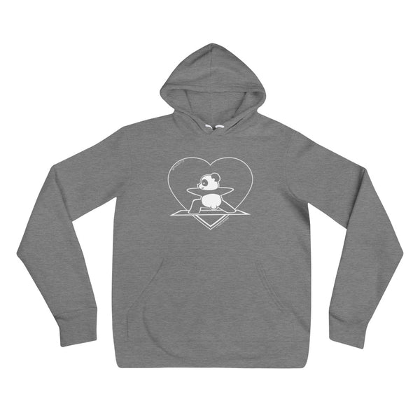 Yoga Panda Heart Unisex Hoodie