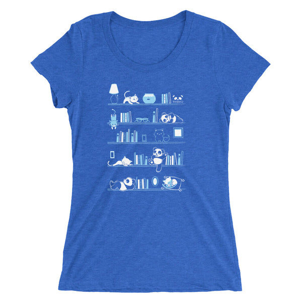 Library Cats and Pandas v.2 Women's T-shirt