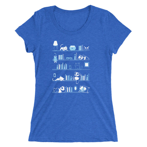 Library Cats and Pandas v.2 Women's T-shirt
