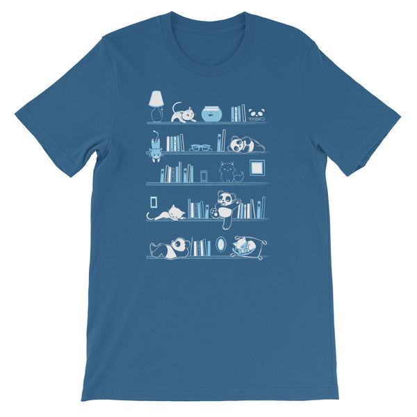 Library Cats and Pandas v.2 Men's/Unisex T-Shirt