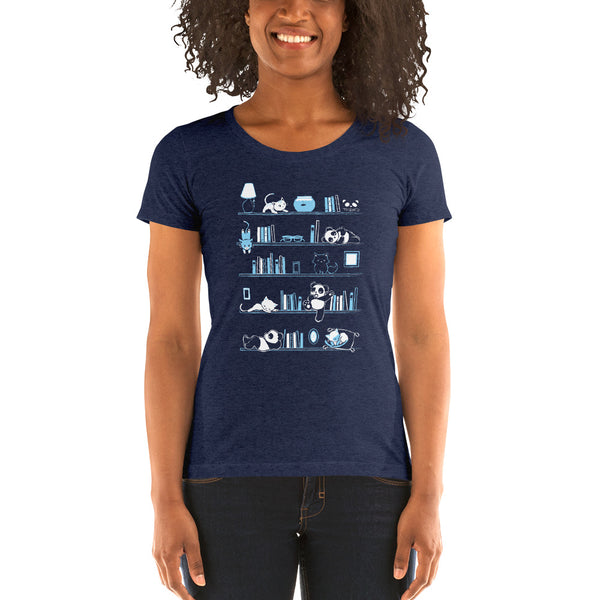 Library Cats and Pandas v.2 Women's T-shirt