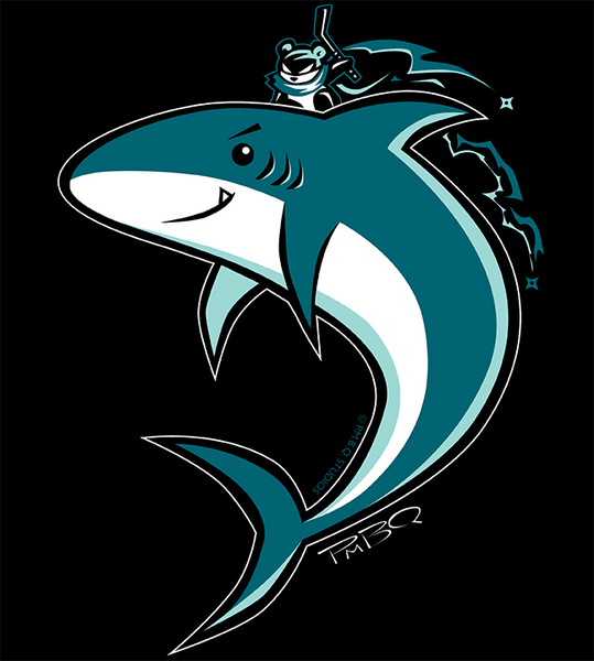 San Jose Shark x Ninja Panda v.2 Women's T-shirt