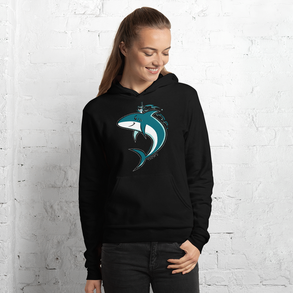 San Jose Shark x Ninja Panda v.2 Cozy Unisex Hoodie