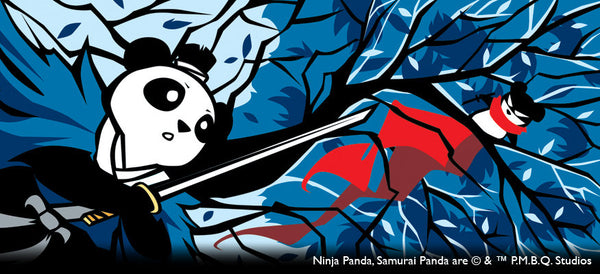 Wallet  - Ninja Panda vs. Samurai Panda