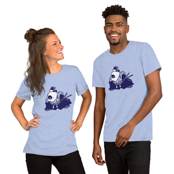 Samurai Panda Blue Men's/Unisex T-Shirt