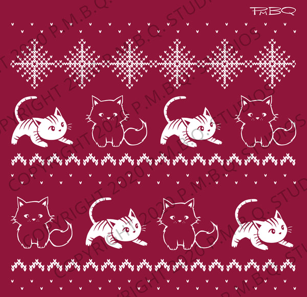 Cute Winter Cats Eco-Fleece Sweatshirt