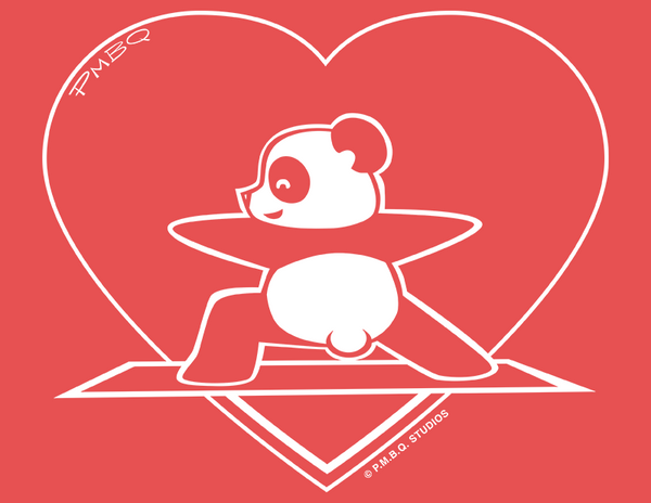 Yoga Panda Heart Women's Tank Top - Limited Edition